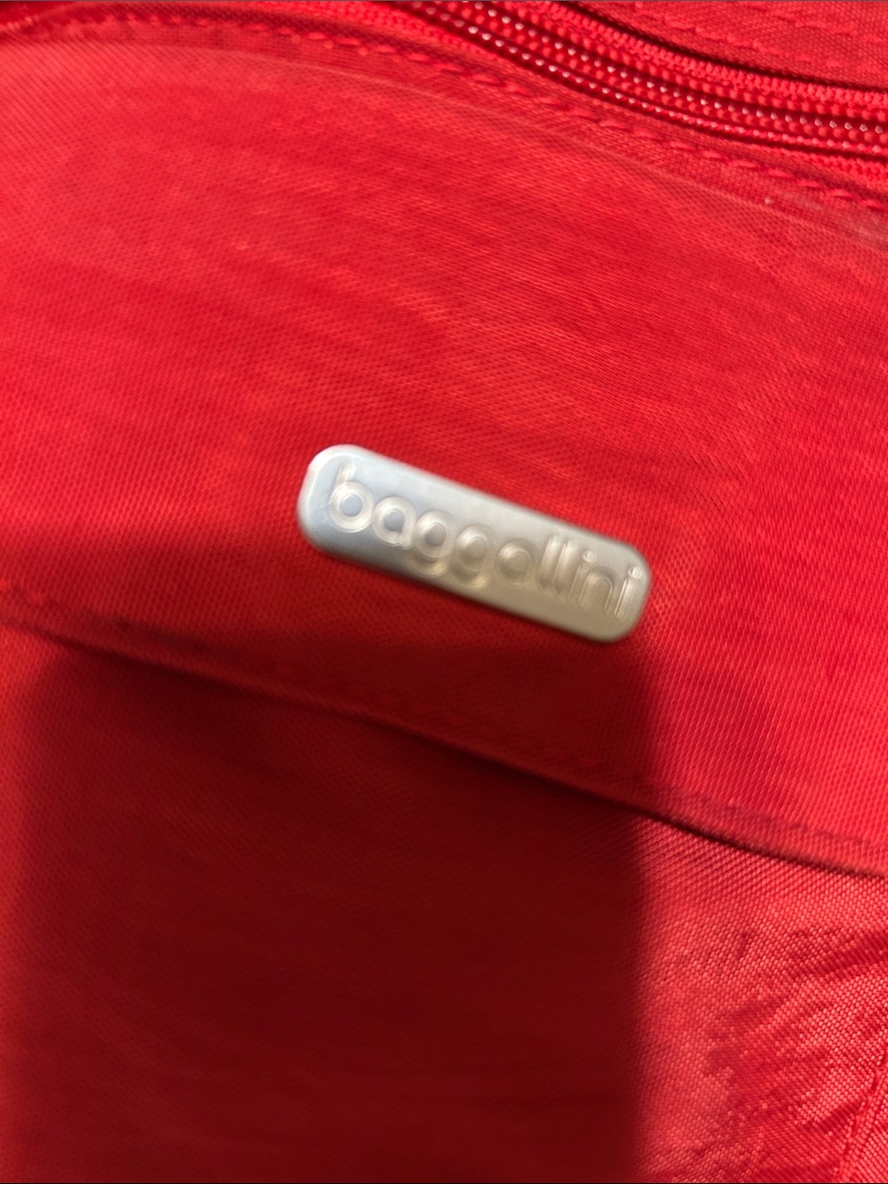 Baggallini Red Compact Sling Backpack - Picture 9 of 10